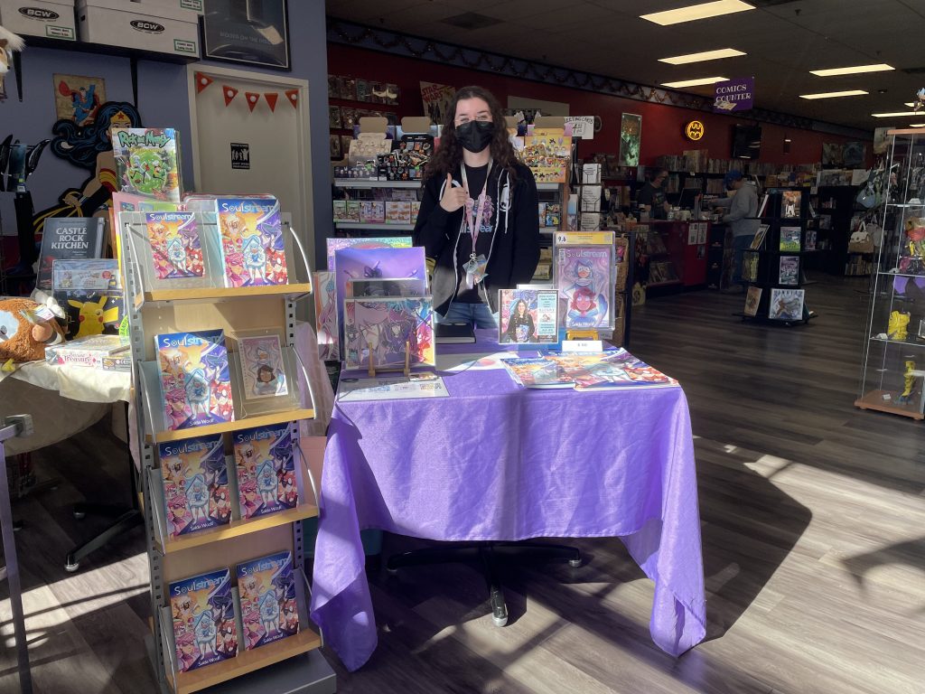 Teen Saida Woolf sold her comic book Soulstream to Scout Comics when she was just 16 years old. Now, she's attending college and working on volume 2.