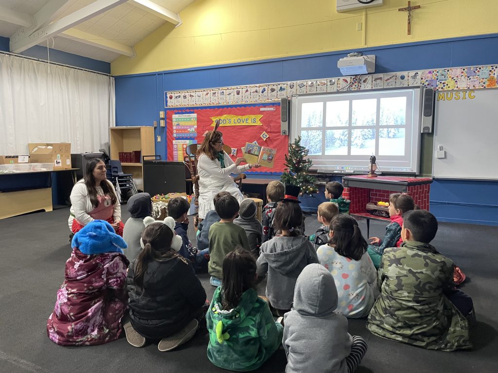 The St. Lawrence School held its annual holiday tradition on Dec. 7, bringing the magic of books alive for the students to enjoy.