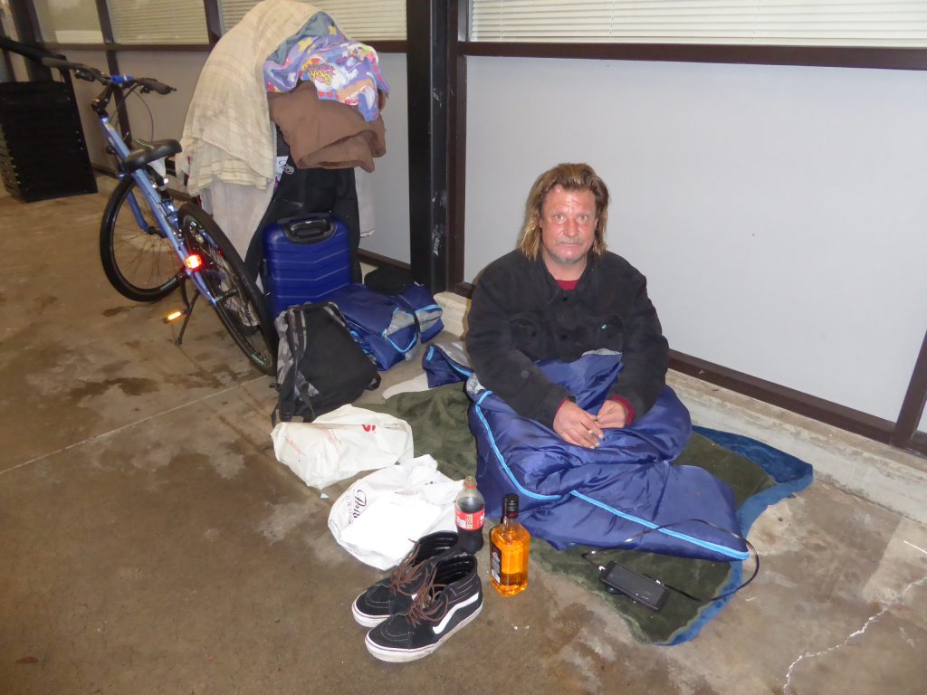 Meet Jason. A man who often lives on the streets with his girlfriend and can often be found in Santa Clara near the CVS Pharmacy.