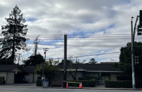 Winds Snap Power Poles, Destroy Piece of Santa Clara History