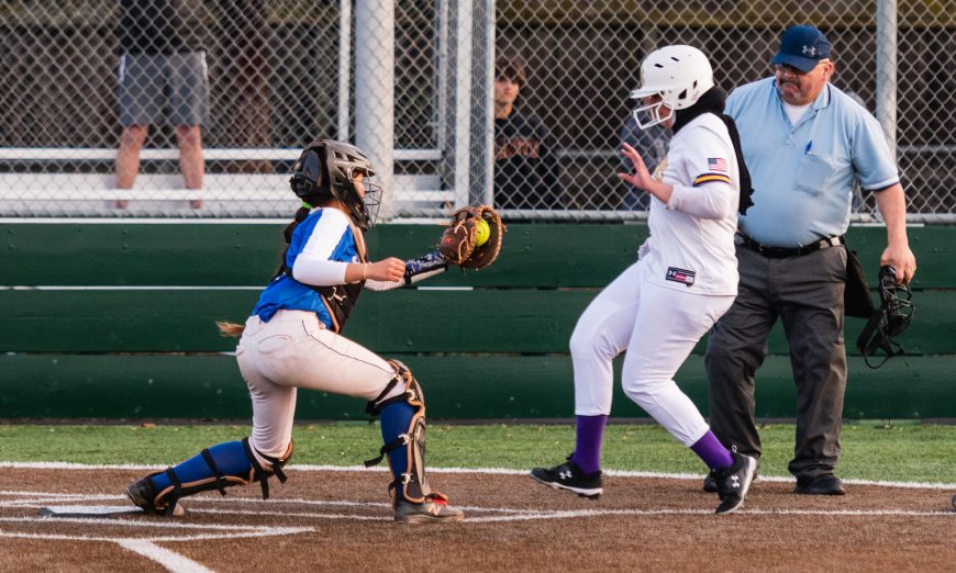 The Bruins' softball squad put up eighteen runs in its league matchup with Monta Vista, ultimately winning the game 18-14.