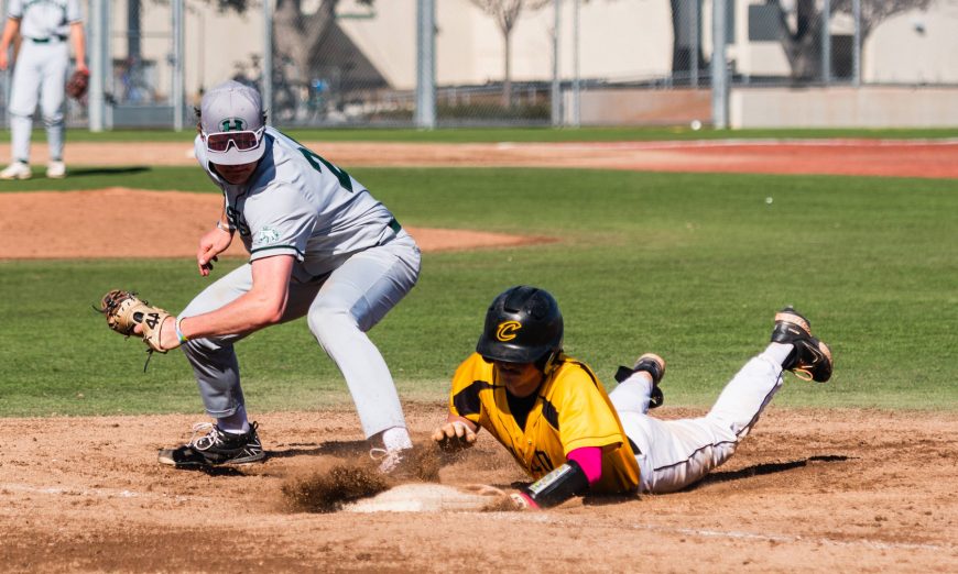 The Wilcox Chargers opened the league play of the baseball season by splitting a two game series with the Homestead Mustangs.