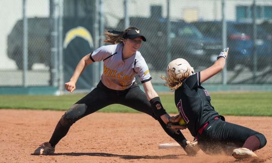 Despite going down early against the Sobrato Bulldogs, the Wilcox Chargers softball team rallied back several times to get the win.