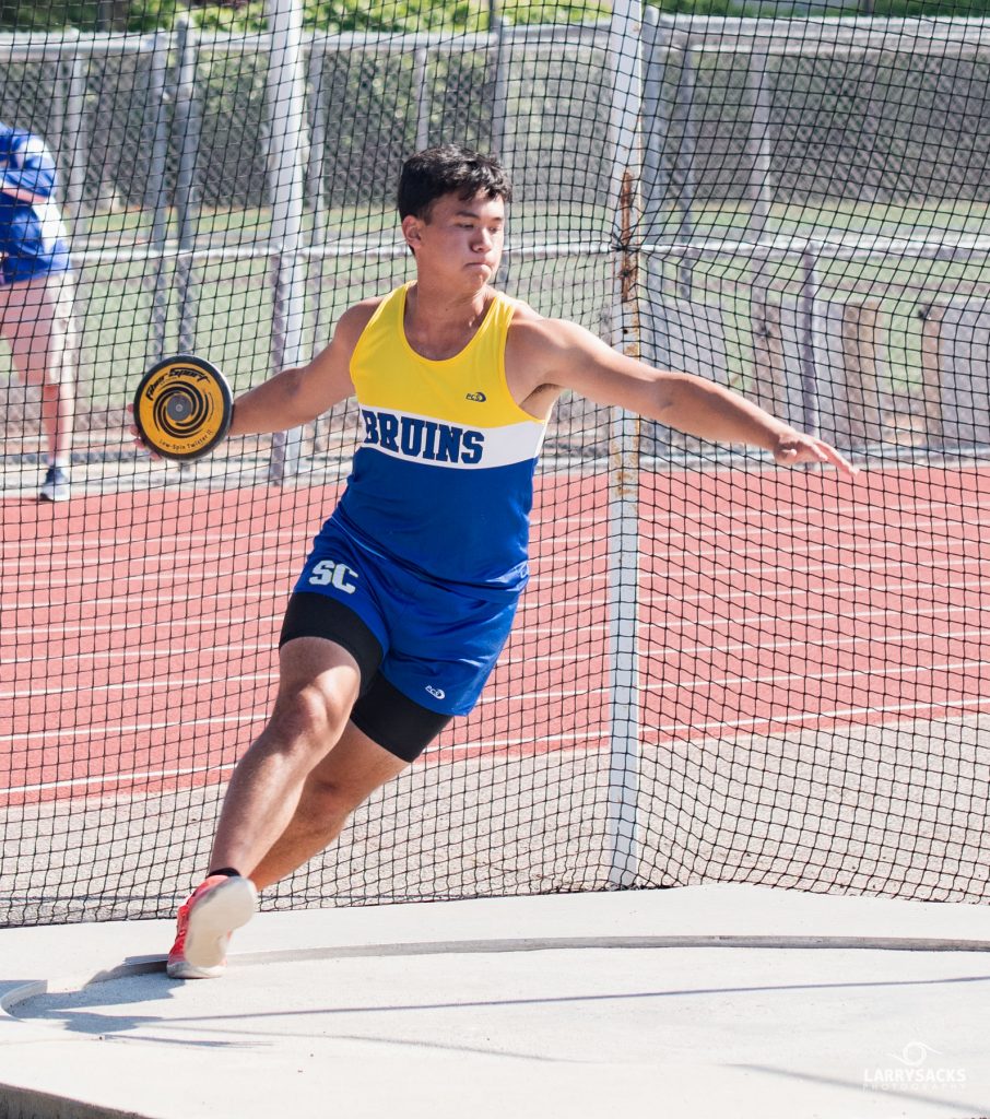 Santa Clara High School throwers Mateo Garcia and Liam Brennan both qualified and competed at the state track and field championships.