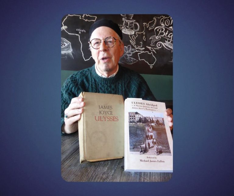 American Michael James Fallon Does Irish Novelist James Joyce a Favor