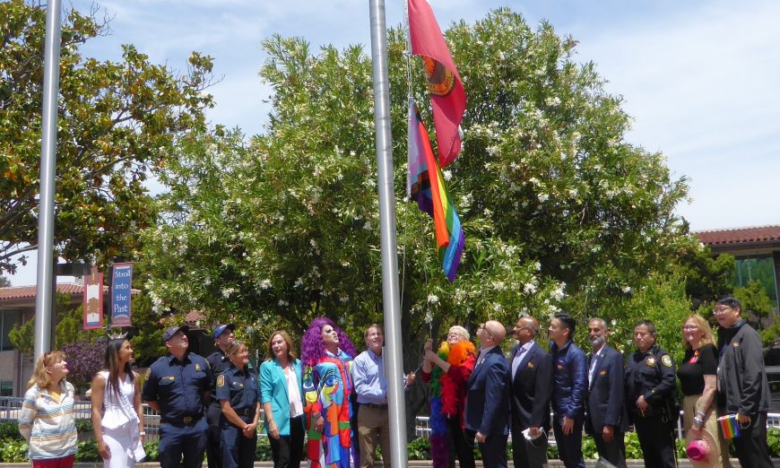 Santa Clara raised the Pride flag outside City Hall on June 9th, showing support for the local LGBTQIA+ community as part of Pride Month.