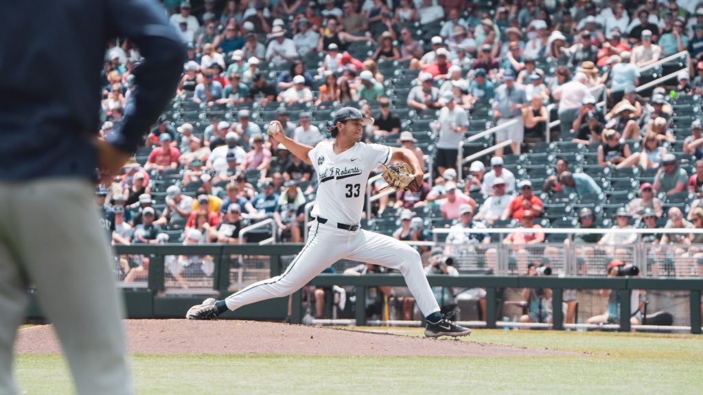 Santa Clara native Joshua Caravalho is now pitching for Oral Roberts University in Texas and recently played in the College World Series with the team.