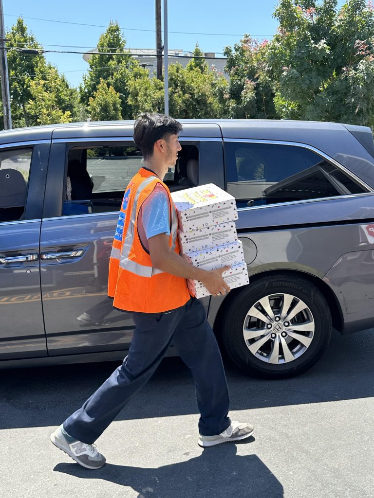 Sunnyvale Community Services held its annual event to help local families in need afford school supplies, new backpacks and shoes for the school year.