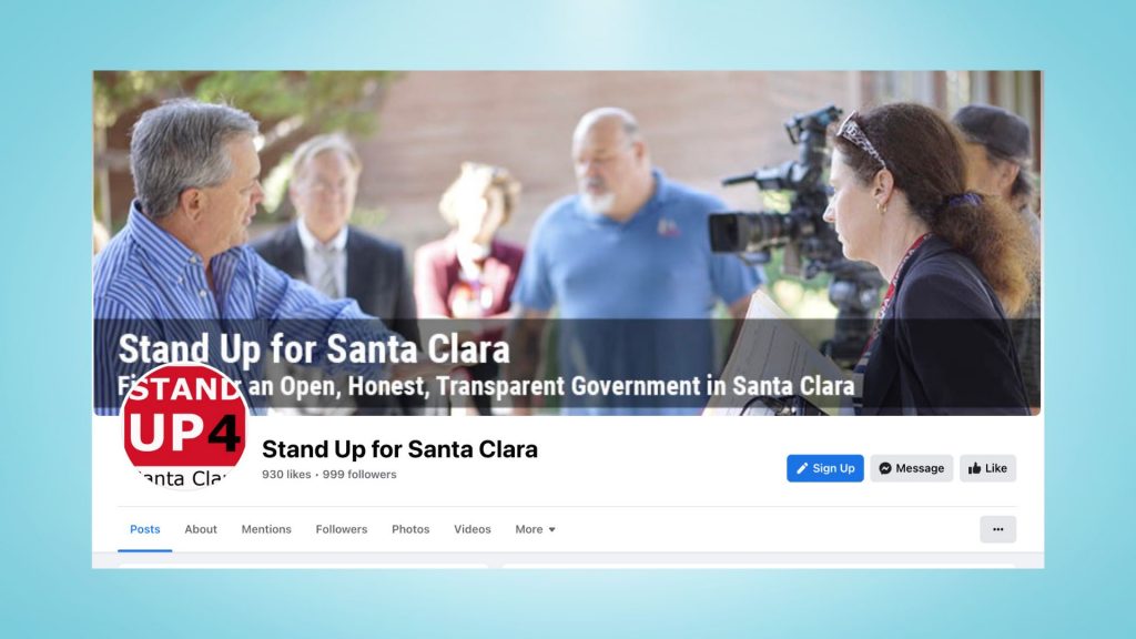 A new complaint filed with the FPPC and the City of Santa Clara claims that Stand Up for Santa Clara is a political organization in violation of the law.