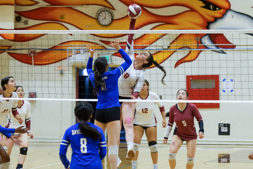 The Firebirds snapped a 13-game losing streak on Oct. 11 and defeated the Santa Clara Bruins in four sets thanks in part to strong work by Noa Halevy.