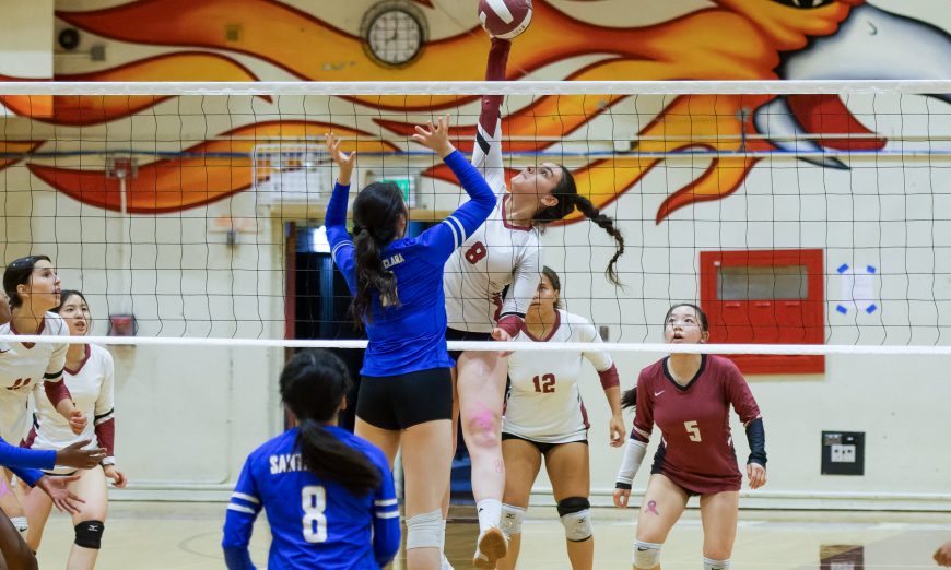 The Firebirds snapped a 13-game losing streak on Oct. 11 and defeated the Santa Clara Bruins in four sets thanks in part to strong work by Noa Halevy.