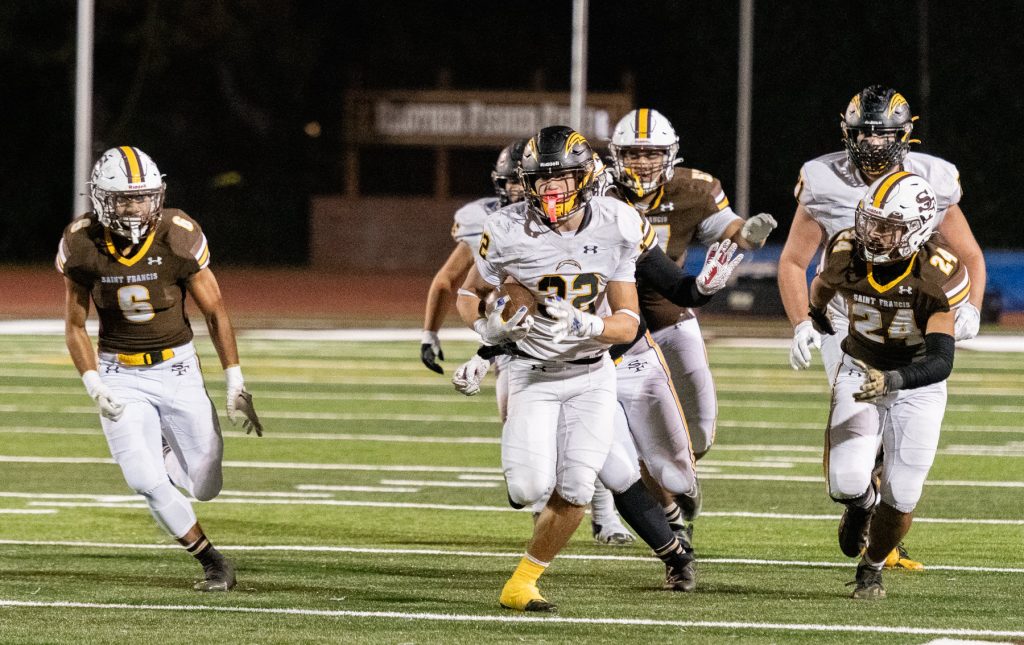 The Wilcox Chargers upset the St. Francis Lancers 52-28, in a stunning CCS Playoffs upset. The team advances to the finals to play Serra on Nov. 17.