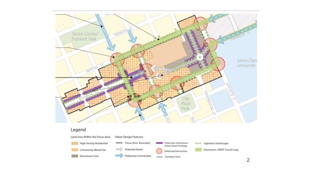 Santa Clara's Planning Commission has recommended the Downtown Precise plan for approval, approved the Zoning Code update.