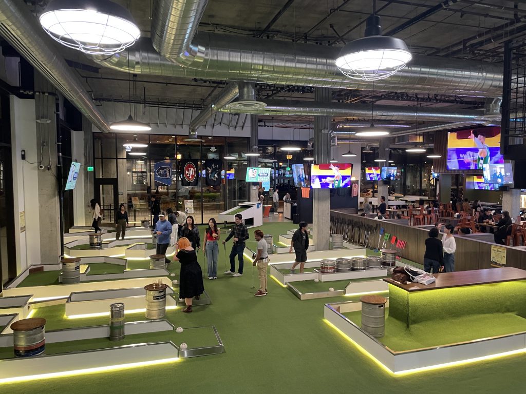 Northern California's mini golf and bar combination Tipsy Putt arrives in Sunnyvale to help in the revitalization of the city's downtown area.