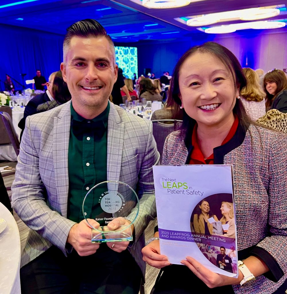 Kaiser Santa Clara was ranked among the top hospitals in Northern California and a top teaching hospital in 2023 according to the Leapfrog Group.
