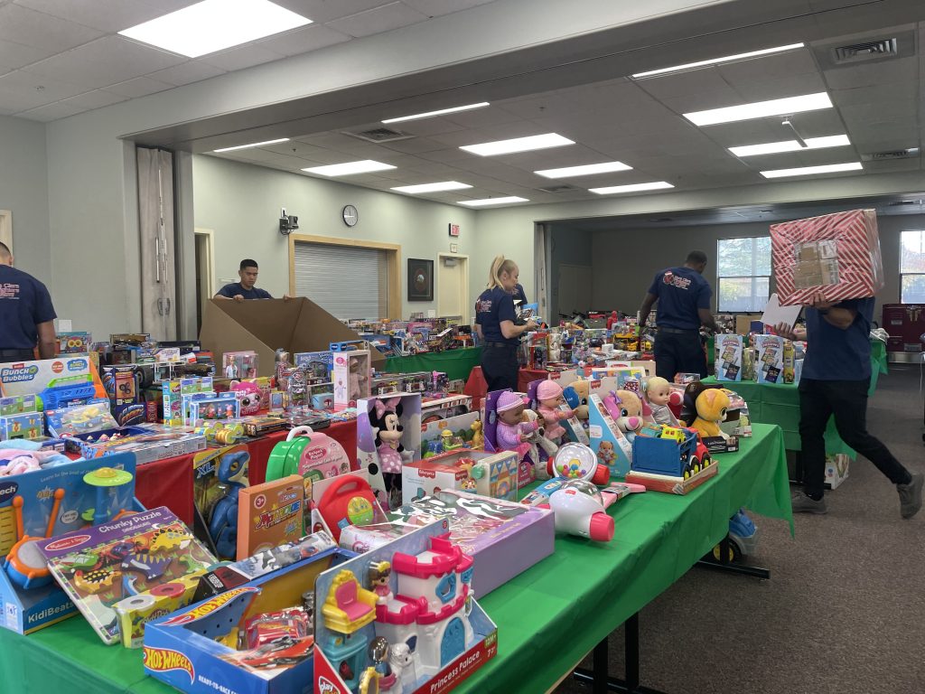 Santa Clara firefighters spent the holidays setting up a holiday toy store for local families who needed a little extra help this season.