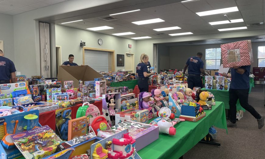 Santa Clara firefighters spent the holidays setting up a holiday toy store for local families who needed a little extra help this season.