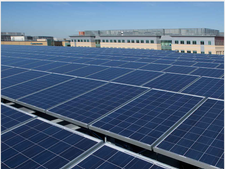 Kaiser Permanente in Santa Clara was one of the first Kaiser locations to install solar paneling, which contributes nearly 10% of the hospital's energy.