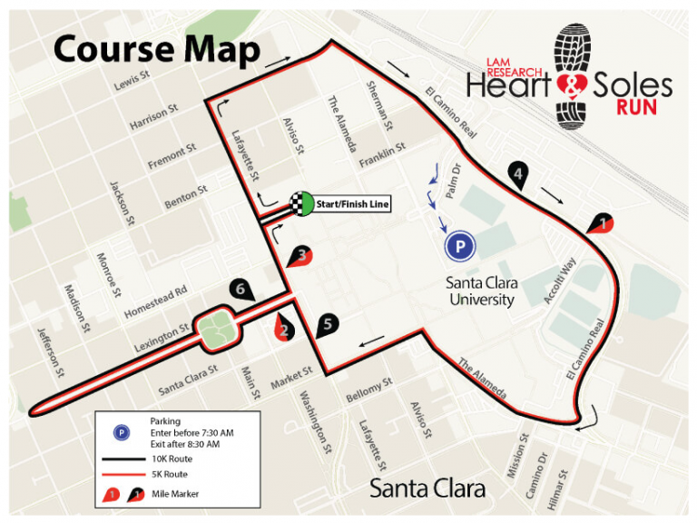 11th Annual Heart and Soles Fun Run Goes Through Downtown Santa Clara