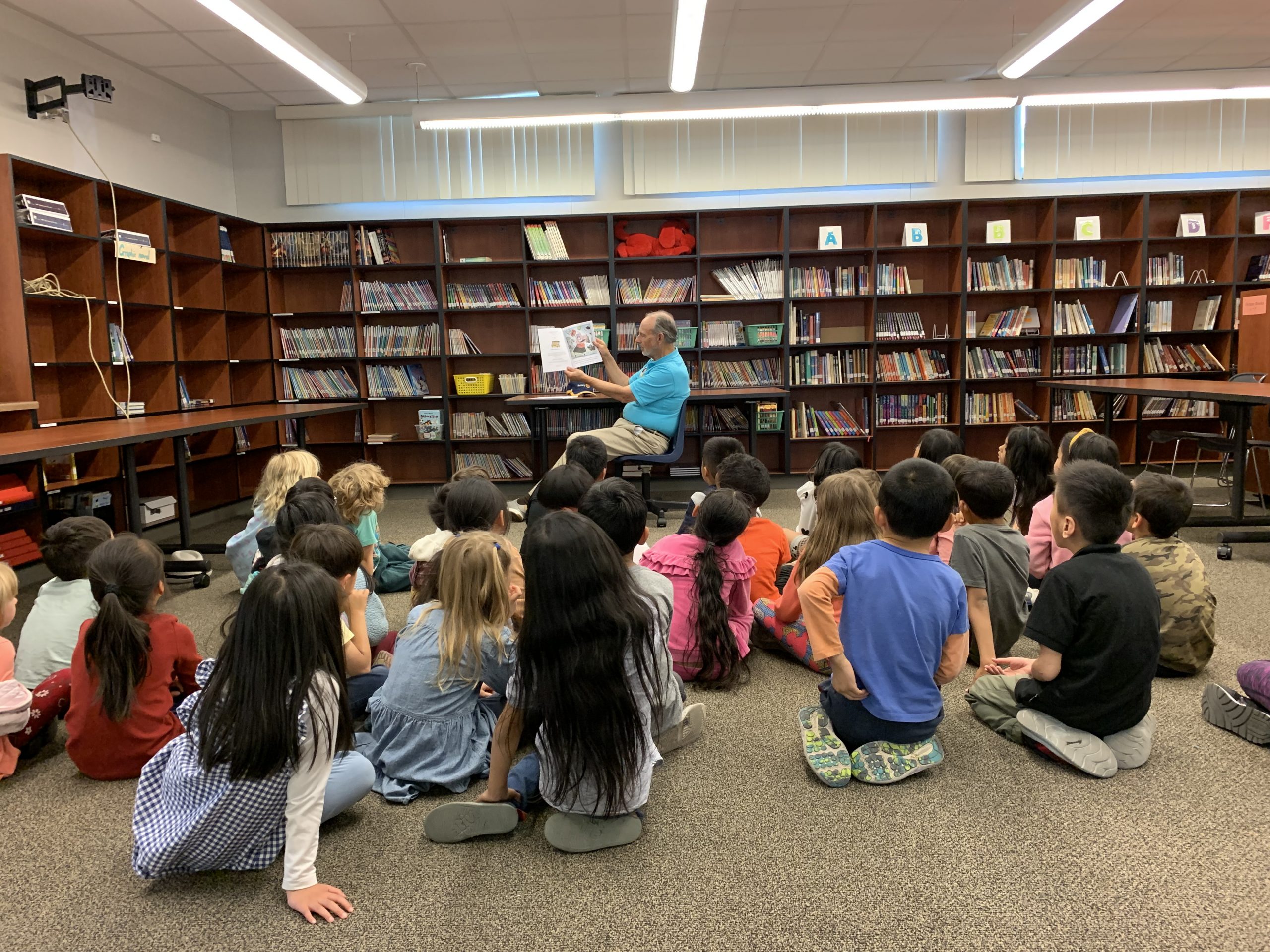 Sunnyvale Rotarians dedicated their time during National Book Week May 6 -12 to reading to first graders at schools throughout Sunnyvale.