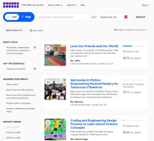 Teachers Turn to Donors Choose for Other Classroom Necessities