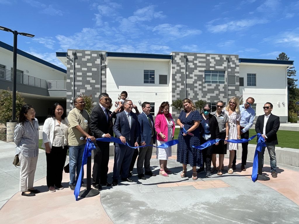 Students and families gathered at Ellis Elementary School on Aug. 8 to celebrate the near completion of the campus remodel.