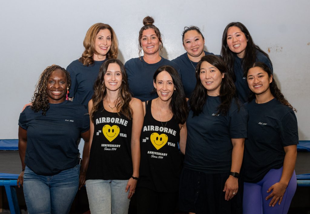 Founders Melanie Ruggiero and Leah Tanquary celebrated with the 30th anniversary of Airborne Gymnastics with their students and community.