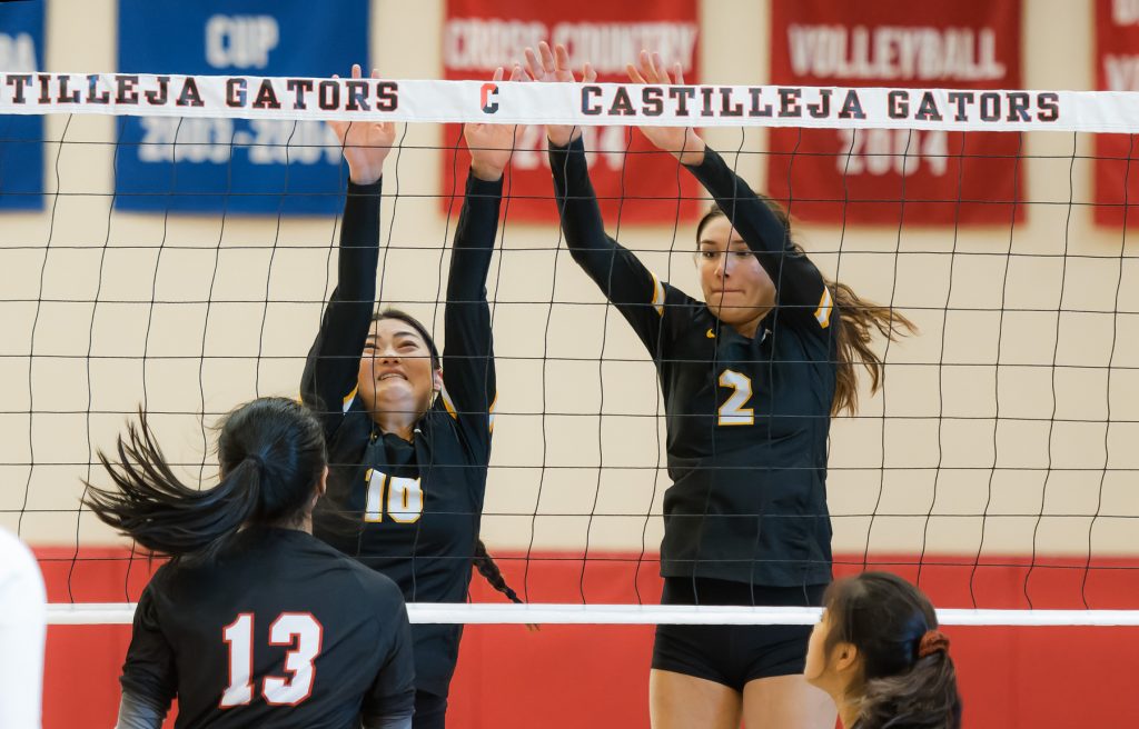 The Wilcox Chargers battled hard and almost pulled off a first set upset of Palo Alto's Castilleja before falling in straight sets.