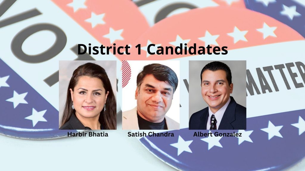Santa Clara City Council District 1 candidates Harbir Bhatia and Albert Gonzalez outline their visions for the City of Santa Clara.