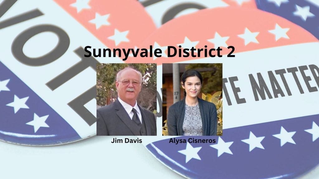 Sunnyvale City Council candidate Jim Davis talks about housing, charter changes and issues affecting his home district, district 2.