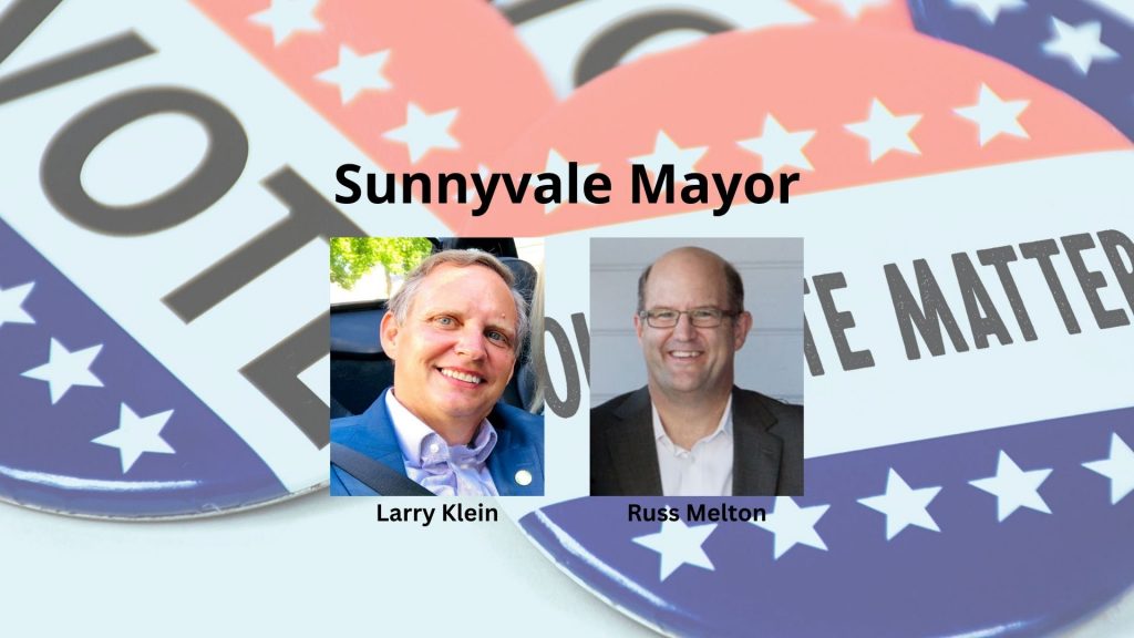 The race to become Sunnyvale's mayor is a choice between incumbent Larry Klein and Council Member Russ Melton. 2024 election.