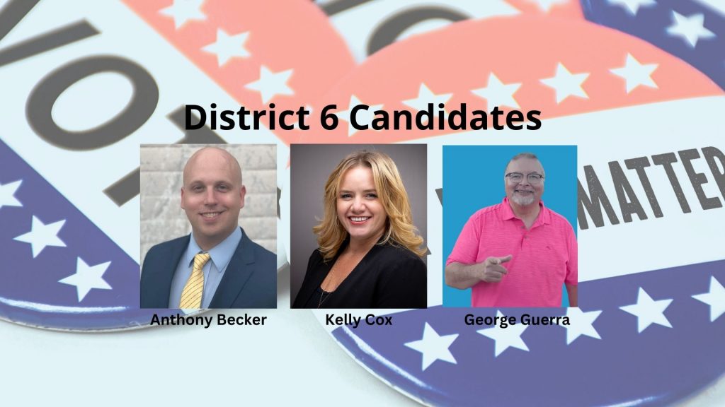 Santa Clara's City Council incumbent Anthony Becker addresses resident concerns as opponents Kelly Cox & George Guerra stay silent.