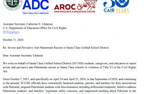 Islamic Group Alleges SCUSD Has ‘Hostile Educational Environment’ For Palestinians