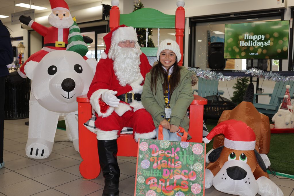 Santa Clara Rotary hosted its annual Christmas 4 Kids event at the Stevens Creek Lexus dealership, benefiting dozens of SCUSD students.