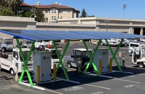 SCU Installs Solar EV Chargers for Maintenance Fleet