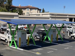 SCU Installs Solar EV Chargers for Maintenance Fleet