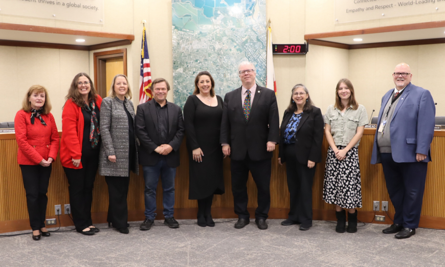 The new Santa Clara Unified leadership is selected with a new board member. They decide on the start time of the school calendar.