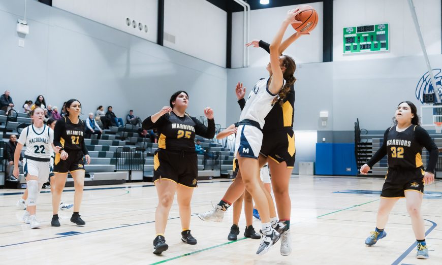 The MacDonald Condors girls basketball team beat the Golden Eagles by a score of 50-8 on Dec. 17 as the team continues to make its mark in CCS play.