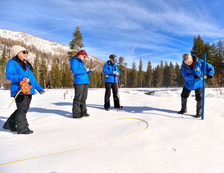 January 2025 Sierra Snowpack Survey Uneven