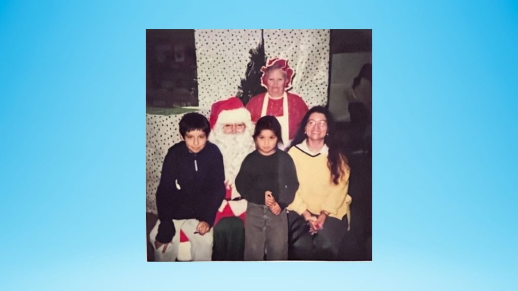 Judy Santiago, who helped found the Santa Visits Alviso Foundation, recently received the Jefferson Award for the work she does in the community.