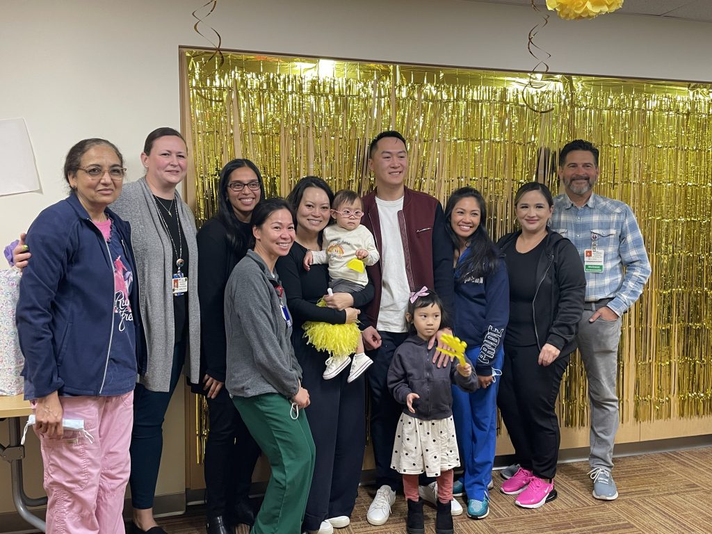After a nearly two year battle, young Lucy Nguyen celebrated being cancer free at the Kaiser Permanente in Santa Clara on Jan. 17.