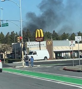 Underground Van Fire Quickly Extinguished at Apartment Complex, No Injuries