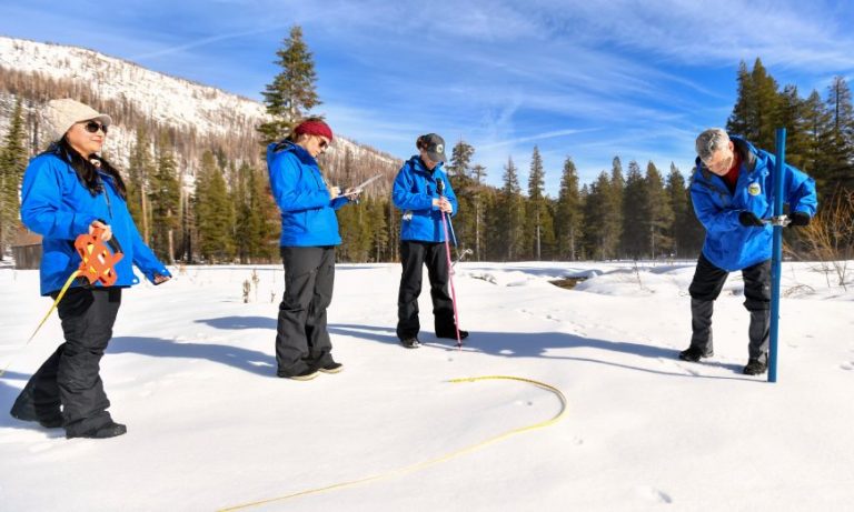 Statewide Snowpack at 90% of Average, Better in Northern California than Down South