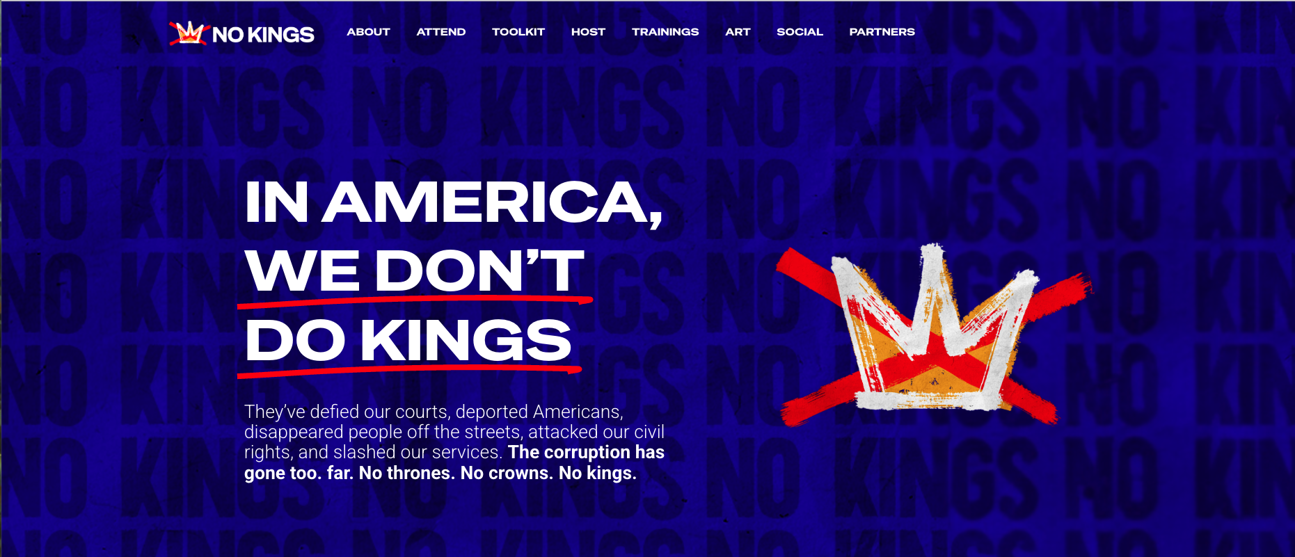 There are protests called "No Kings" protests planned for all over the Bay Area on June 14 against President Donald Trump.