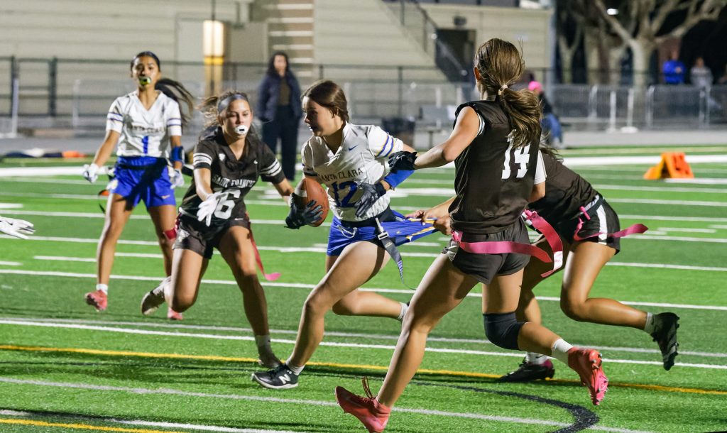 The Santa Clara Bruins flag football team earned an at-large bid into the first-ever CCS playoffs, but lost in the first-round to St. Francis.