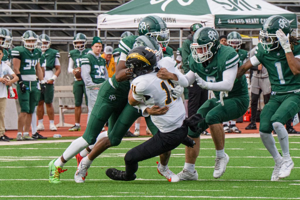 The Wilcox Chargers took a lead into halftime against Sacred Heart Cathedral Prep, but ended up losing 34-21 in the CCS playoffs.