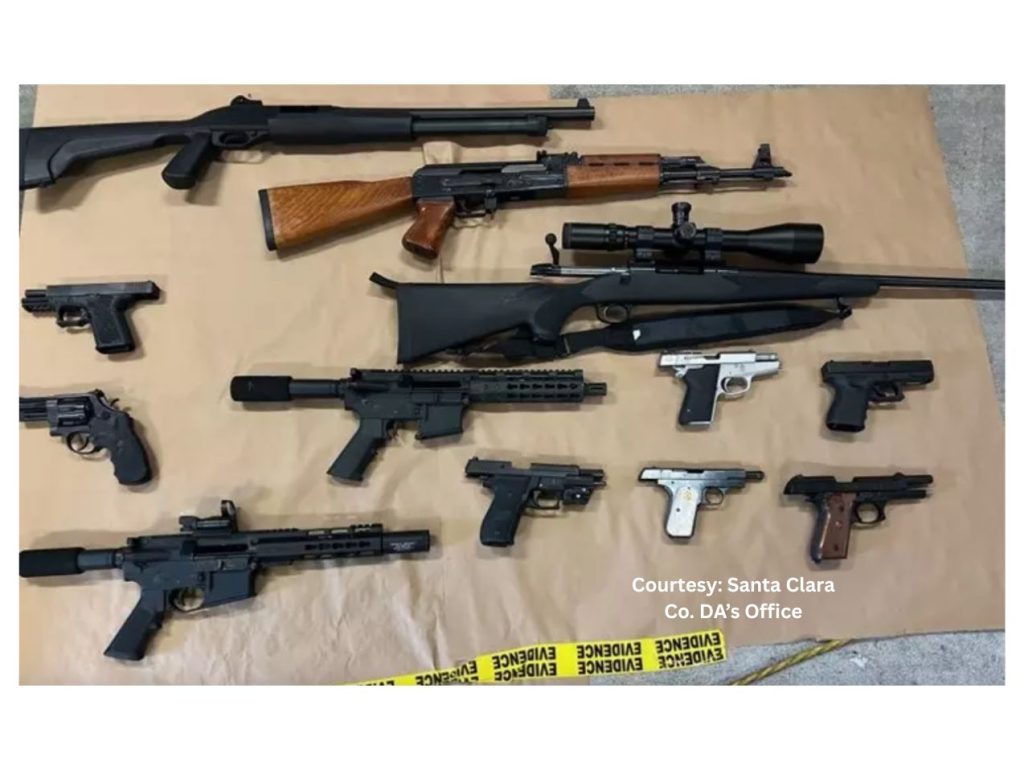 Sunnyvale DPS officers have arrested a Sunnyvale apartment manager for possessing guns and drugs near a Sunnyvale elementary school.