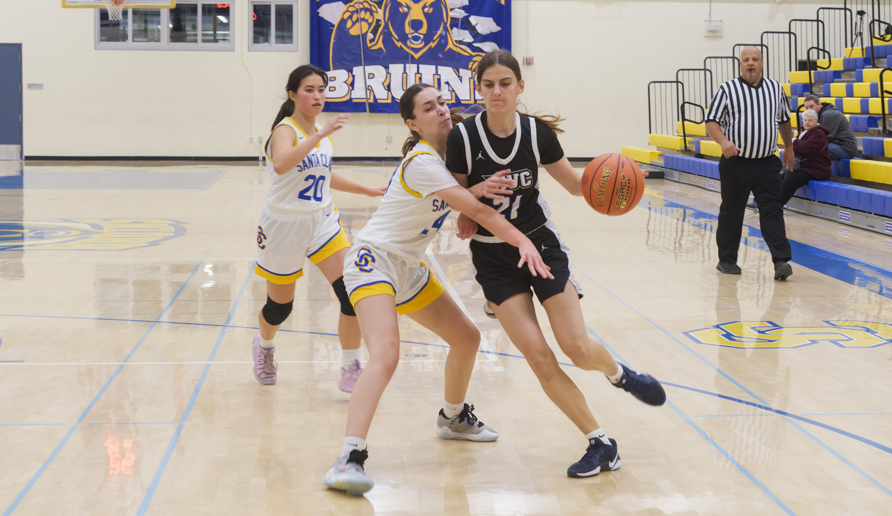 A young Bruins squad beat the Monte Vista Christian Mustangs 48-34 on Dec. 1 showing great promise for the season and the future.