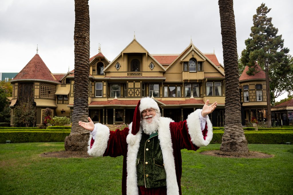 Pictures With Santa — 12 p.m. – 4 p.m. and 5 p.m. – 8 p.m. at Winchester Mystery House (525 S Winchester Blvd, San Jose)
“Guests with tickets to any tour or the Yuletide Oddities Market can enjoy complimentary photos with Santa!”