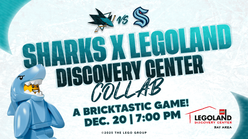 San Jose Sharks vs Seattle Kraken: Sharks x Legoland Discovery Center Game — 7 p.m. at SAP Center (525 W Santa Clara St, San Jose)